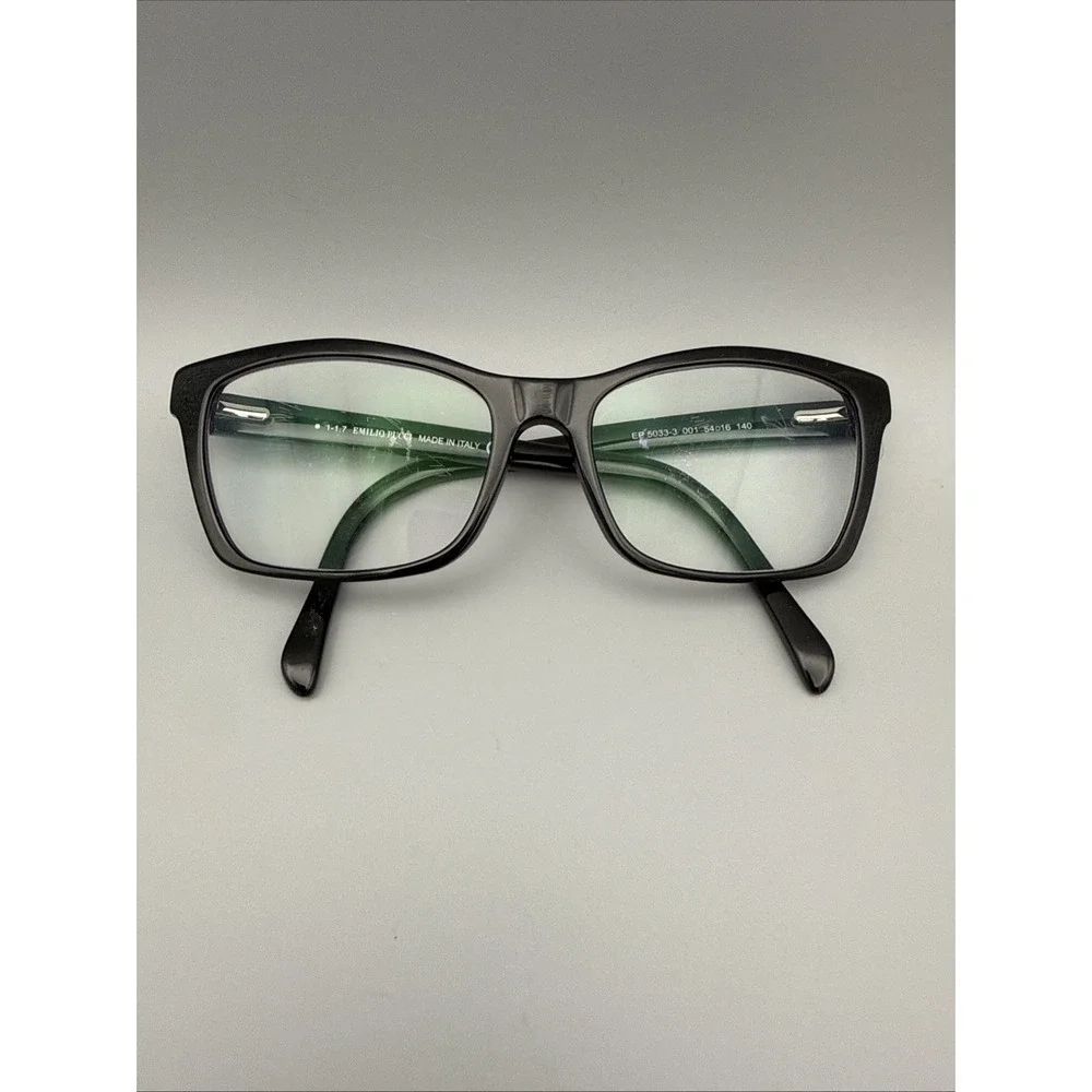 EMILIO PUCCI AUTHENTIC EP5033-3 001 BLACK SQUARE EYEGLASS FRAMES ONLY 54/16-140